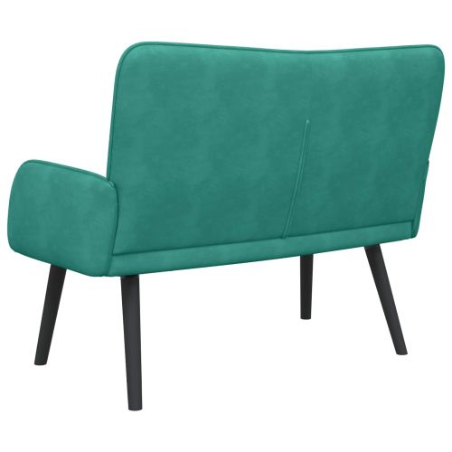 Диван с два места Тюркоаз 115 x 61 x 87 см Кадифе