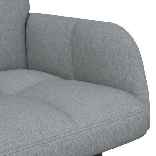 Диван с два места Светлосиво 115 x 61 x 87 см текстил