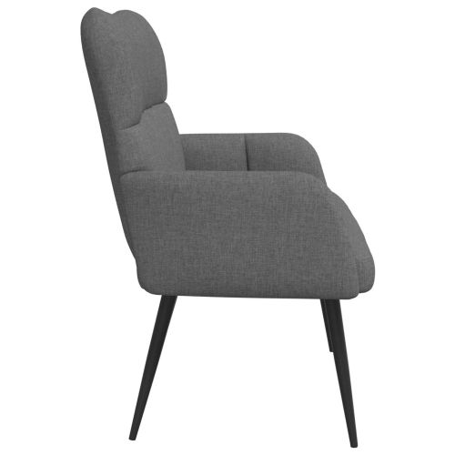 Диван с два места Тъмен сив 115 x 61 x 87 см текстил