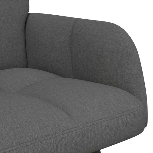 Диван с два места Тъмен сив 115 x 61 x 87 см текстил