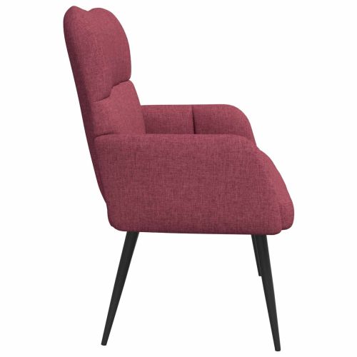 Диван с два места виненочервен 115 x 61 x 87 см текстил