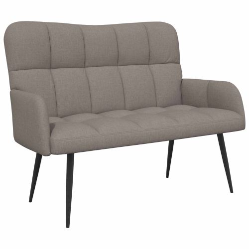 Диван с два места Таупе 115 x 61 x 87 см текстил
