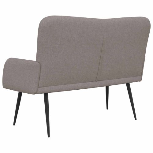 Диван с два места Таупе 115 x 61 x 87 см текстил