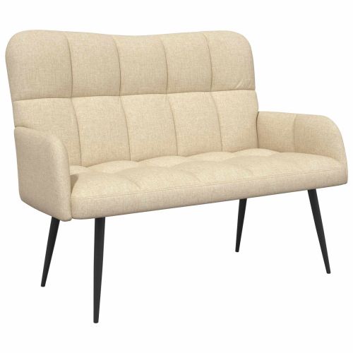 Диван с два места Крем 115 x 61 x 87 см текстил