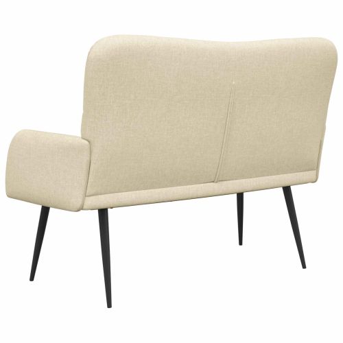 Диван с два места Крем 115 x 61 x 87 см текстил