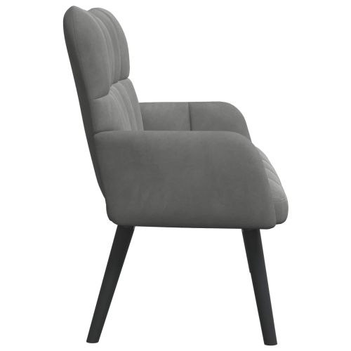 Диван с два места Тъмен сив 115 x 61 x 87 см Кадифе