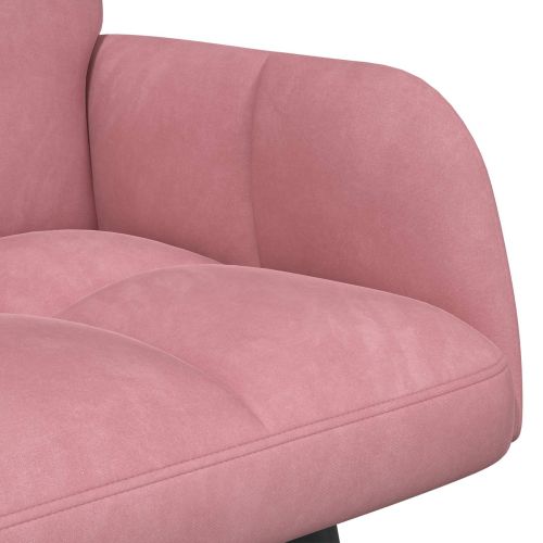 Диван с два места Розово 115 x 61 x 87 см Кадифе