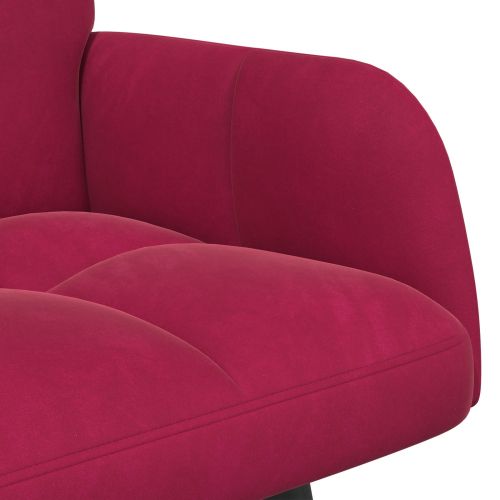 Диван с два места виненочервен 115 x 61 x 87 см Кадифе