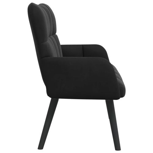 Диван с два места Черен 115 x 61 x 87 см Кадифе