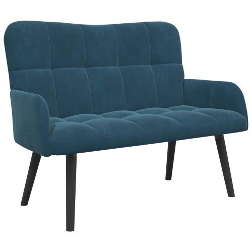 Диван с два места Синьо 115 x 61 x 87 см Кадифе
