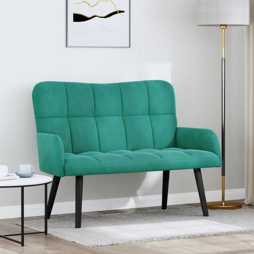 Диван с два места Тюркоаз 115 x 61 x 87 см Кадифе