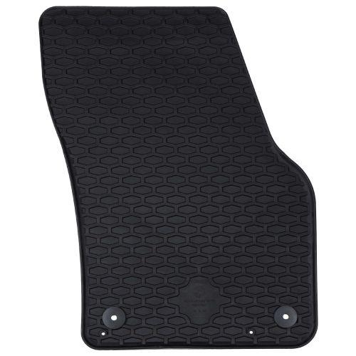 Автомобилен килим 4 pcs Черно Каучук