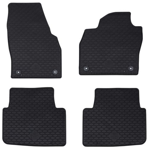 Автомобилен килим 4 pcs Черно подходящ за KAMIQ 2019- Каучук