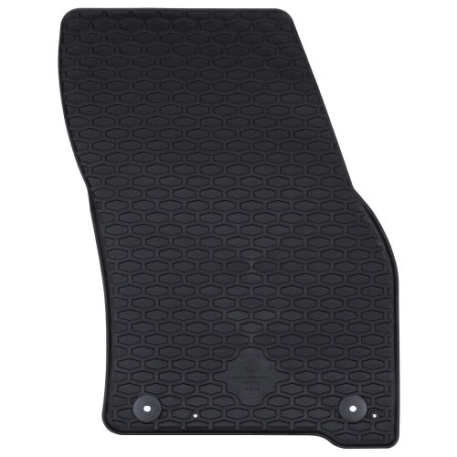 Автомобилен килим 4 pcs Черно Каучук