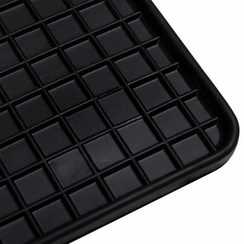 Автомобилен килим 4 pcs Черен Каучук