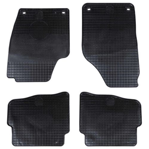 Автомобилен килим 4 pcs Черно подходящ за VW POLO 2001-2009 NS