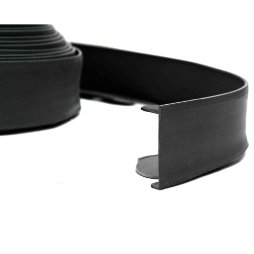 Ограничители за тревни площи Черно 2000 x 4 x 5 см Пластмаса