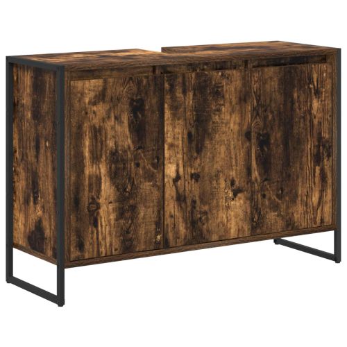 Комплект мебели за баня с чекмедже Димян дъб Инженерно дърво