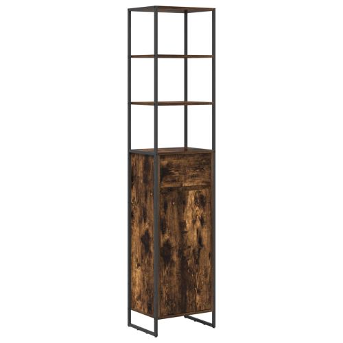 Комплект мебели за баня с чекмедже Димян дъб Инженерно дърво