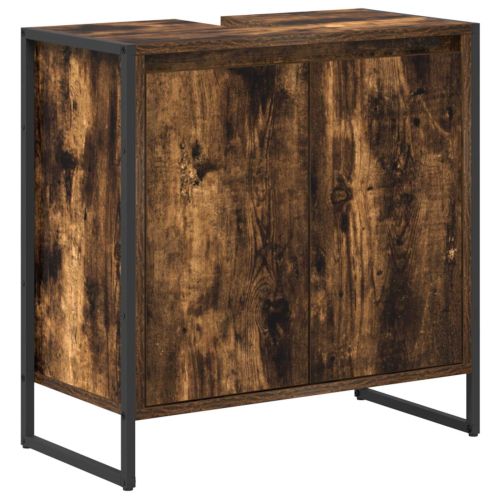 Комплект мебели за баня с чекмедже Димян дъб Инженерно дърво