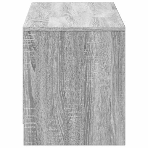 TV шкаф с LED с LED с чекмедже Сиво Сонома 140 x 34 x 40 см