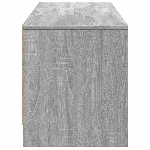 TV шкаф с LED с LED с чекмедже Сиво Сонома 165 x 34 x 40 см