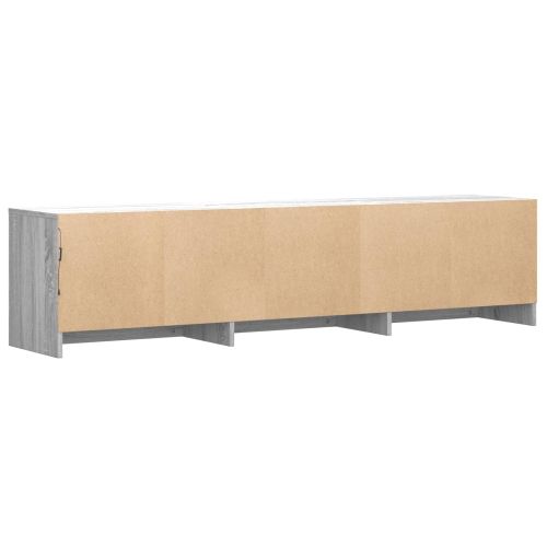 TV шкаф с LED с LED с чекмедже Сиво Сонома 165 x 34 x 40 см