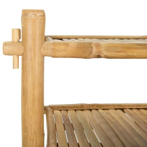 Шкаф за обувки с рафт Натурално 6-етажен Бамбук