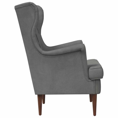 фотьойл Тъмен сив Кадифе