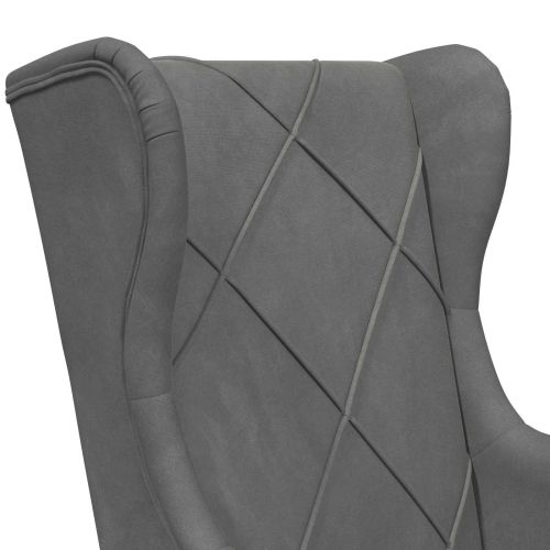 фотьойл Тъмен сив Кадифе