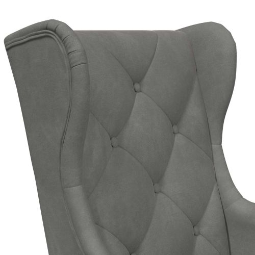 фотьойл Тъмен сив Кадифе