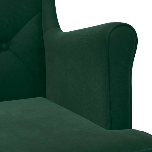 фотьойл Тъмен зелен Кадифе