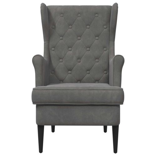 фотьойл Тъмен сив Кадифе