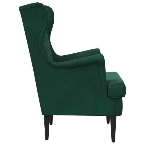 фотьойл Тъмен зелен Кадифе