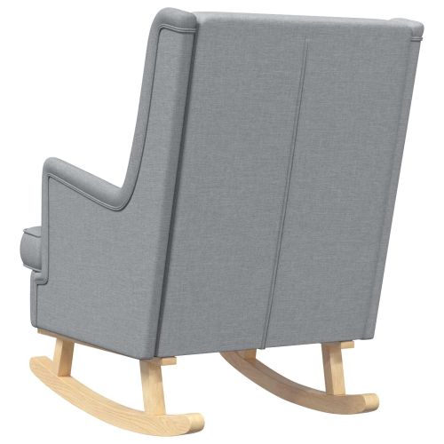 Люлеещ се стол Светлосиво 62 x 80 x 85 см текстил