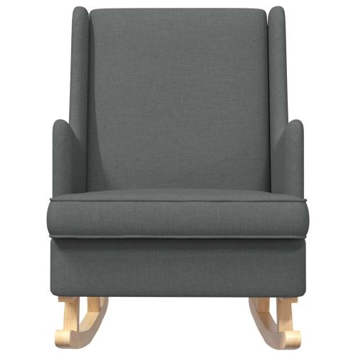 Люлеещ се стол Тъмен сив 62 x 80 x 85 см текстил