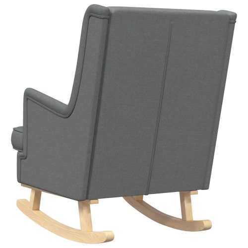 Люлеещ се стол Тъмен сив 62 x 80 x 85 см текстил