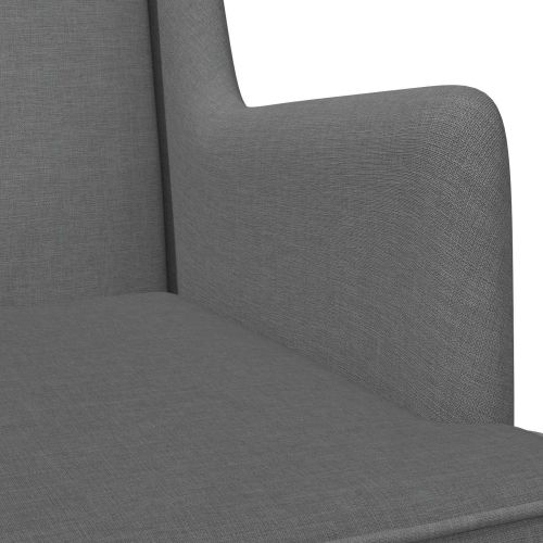 Люлеещ се стол Тъмен сив 62 x 80 x 85 см текстил