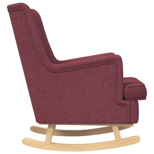 Люлеещ се стол Виненочервен 62 x 80 x 85 см текстил