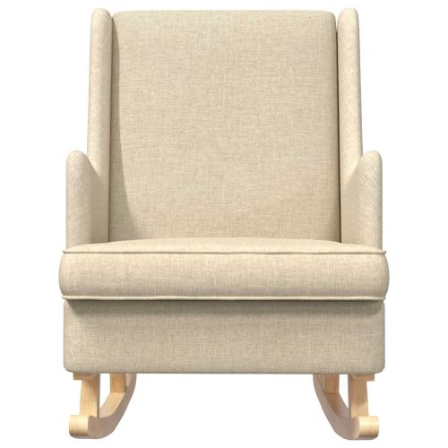 Люлеещ се стол Крем 62 x 80 x 85 см текстил