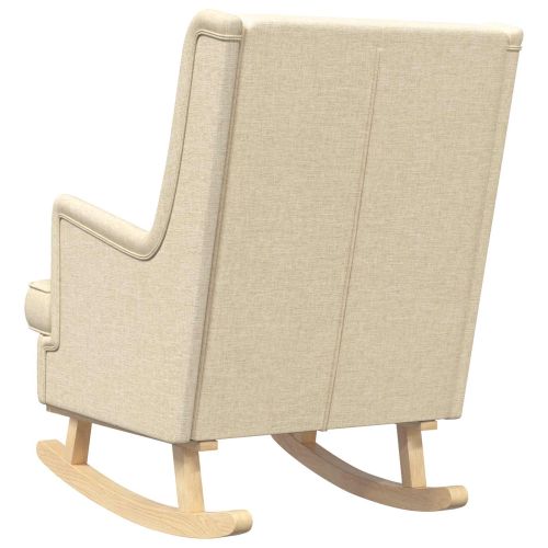 Люлеещ се стол Крем 62 x 80 x 85 см текстил