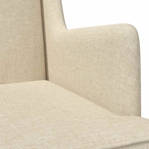 Люлеещ се стол Крем 62 x 80 x 85 см текстил