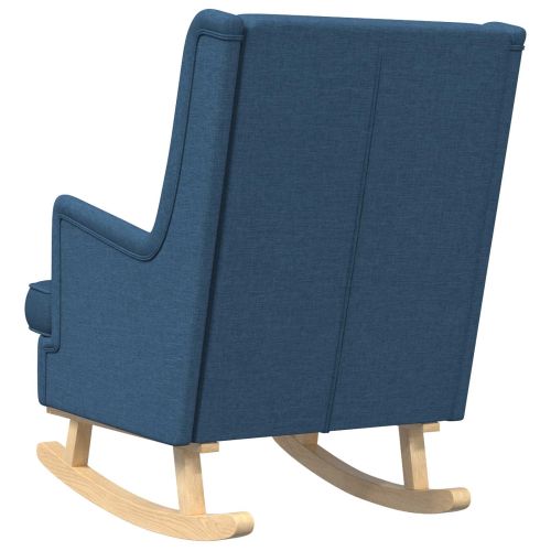 Люлеещ се стол Синьо 62 x 80 x 85 см текстил