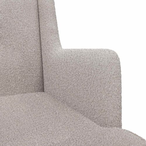 Люлеещ се стол Светлосиво 62 x 80 x 85 см Вълнена тъкан