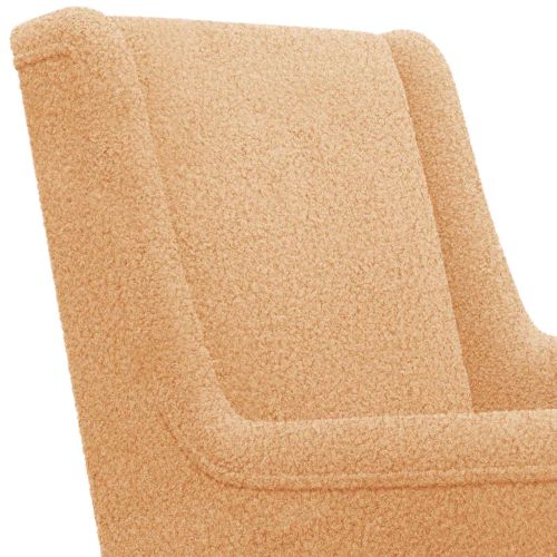 Люлеещ се стол Бежово 62 x 80 x 85 см Вълнена тъкан