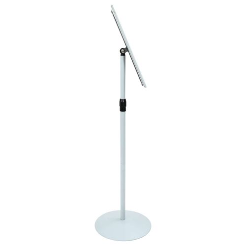 Поставка за плакат Сребрист 33 x 33 x 126 см PVC и стомана