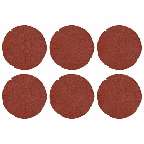 Стъпаловиден камък 6 pcs Червено Ø 45 x 1,8 см Каучук