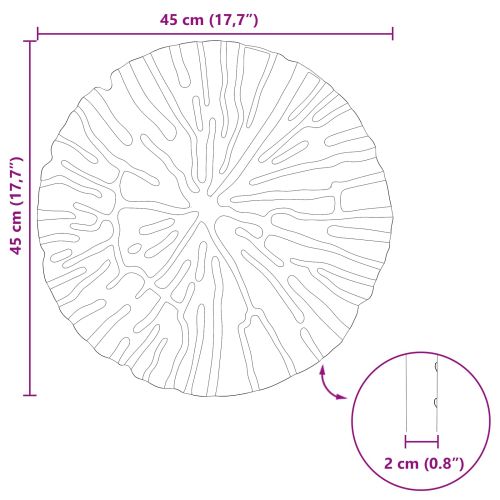 Стъпаловиден камък 6 pcs Червено Ø 45 x 1,8 см Каучук