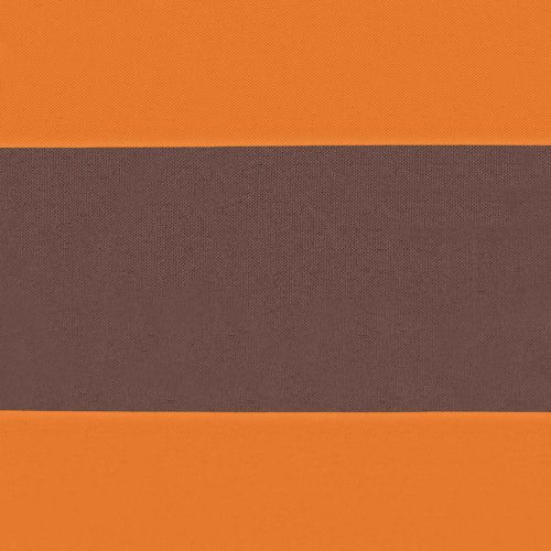 Балконен екран Оранжево и кафяво 100 x 400 cm Оксфордска тъкан