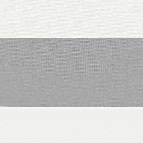 Балконен екран Светлосив и бял 100 x 400 cm Оксфордска тъкан